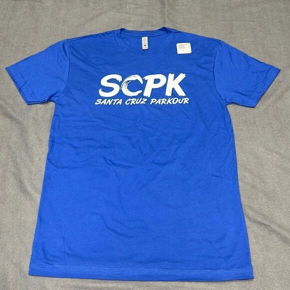 Santa Cruz Parkour Unisex Royal Blue Short Sleeve T-Shirt Size Small - Picture 1 of 6